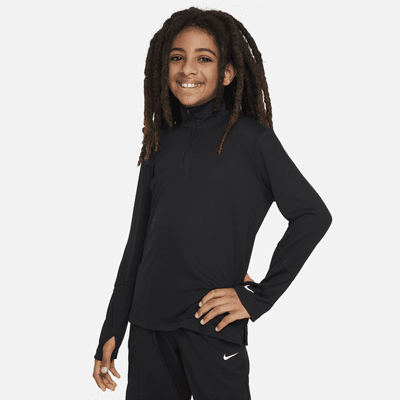 Nike Multi Big Kids Boys Dri FIT UV Long Sleeve 1 2 Zip Top. Nike